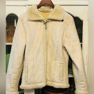 Shea faux suede lined coat